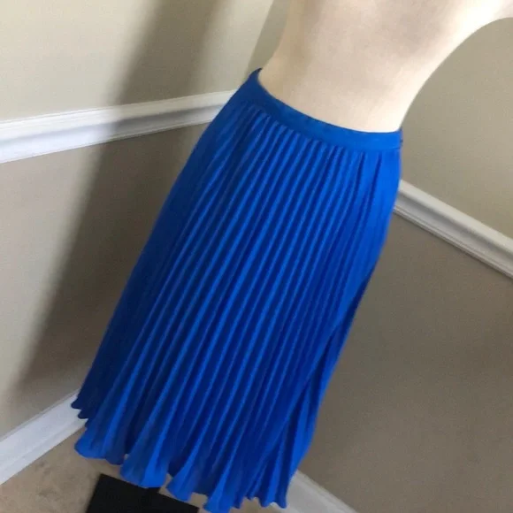 Banana Republic Skirts Banana Republic Royal Blue Pleated Long